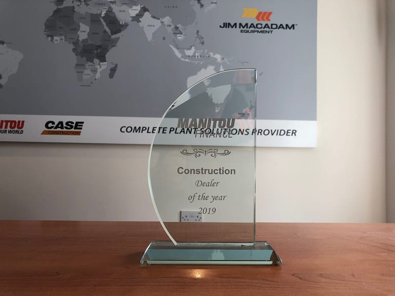 Manitou Finance Dealer of the year Award 2019