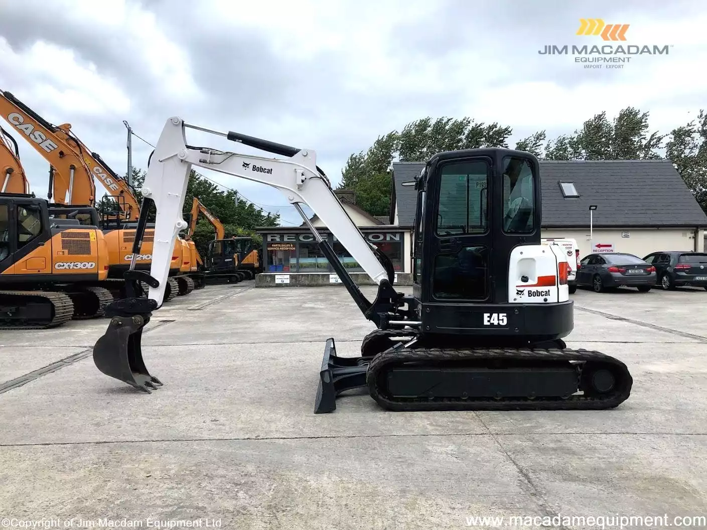 Bobcat E45 Mini Excavator Year 2016 available at Macadam Equipment