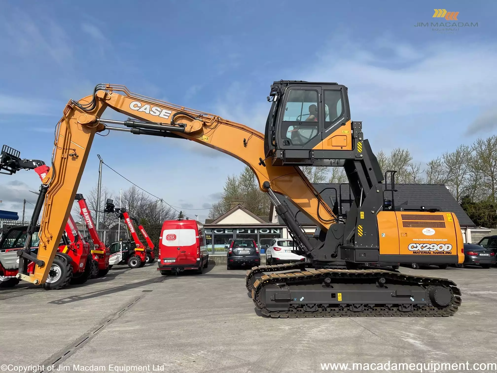 Case CX290MH Material Handler now available at Macadam Equipment